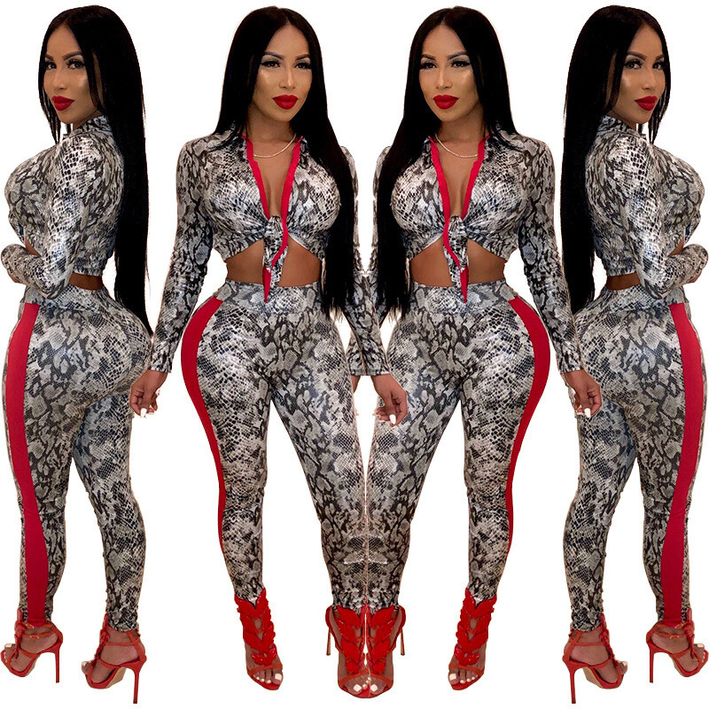 red snakeskin jumpsuit
